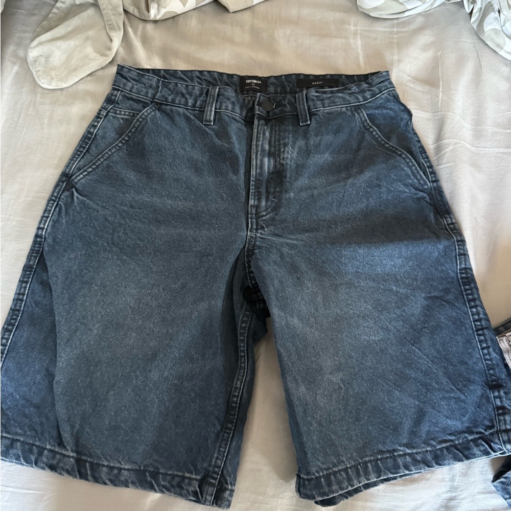 Cotton On Blue Jean Shorts Relaxed Fit